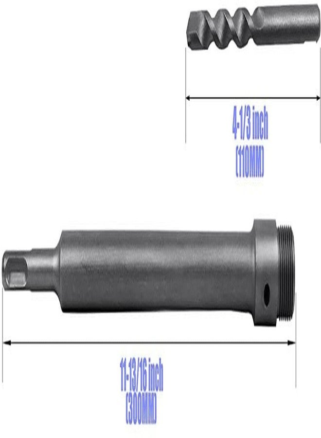 Inditrust مثقاب جدار خرساني ذو ساق SDS من إنديترست، قاطع منشار ثقب، قضيب توصيل 300 مم (مثقاب أساسي 100 مم مع قضيب) - Image 2